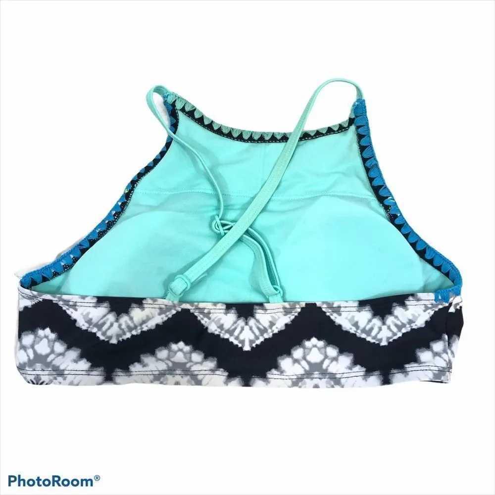 NWOT Justice Black‎ Patterned Tie Dye Bikini 16